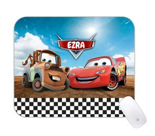 Cars Movie Custom Name Desk Mat Kids Personalized Gaming Pad picture