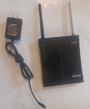 Buffalo WHR-HP-G300N DD-WRT Wireless Router Tested Working OEM Adapter picture
