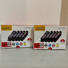 2 Le Color PGI-280 CLI-281 5 Color Cartridges Canon Replacement New Expires 9/25 picture