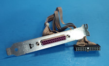 HP Compaq DC5850 DC7900 8100 Desktop DB25 Parallel Port Bracket w/Ribbon Cable picture