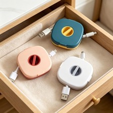3PCS Retractable Cable Management – Cord Organizer 3 Colors for Home Office picture