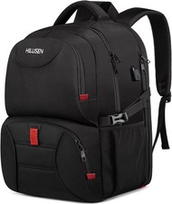 HILUSEN Extra Large Backpack for Men 50L, Insulated Cooler Lunch Box Black  picture