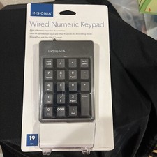 USB Wired 19 Key Numeric Keypad Insignia Brand - New picture