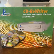 K Hypermedia 52X CD-ReWriter Internal CD-RW Desktop Computer NEW Sealed P37 picture