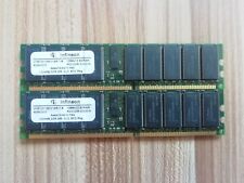 Lot of 2 x 1GB 2GB PC-2100R DDR-266 CL2  ECC Infineon Server Memory RAM 184pin picture