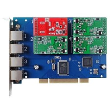 Asterisk Card TDM 410P 1 FXO+3 FXS Card FXO Board PCI Issabel Free PBX TDM 400P picture