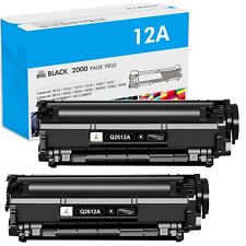 2 PACK Q2612A For HP 12A Toner Cartridge LaserJet 1020 1018 1010 1012 3050 3020 picture