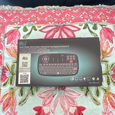 Rii i4 Dual Mode Mini Wireless Backlit Keyboard w/ Touchpad QWERTY Black picture