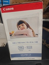 Canon Selphy CP 4x6 Color Ink Paper Set KP-108IN 108 Sheets 3 Ink Cart Sealed picture