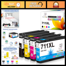 High-Quality Ink Cartridges Bundle for HP 711 711XL - Compatible with DesignJet picture