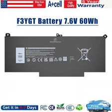F3YGT Battery For Dell Latitude 12 7000 7280 7290 13 7380 7390 14 7480 7490 60Wh picture