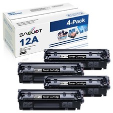 12A Q2612A Toner Cartridge Replacement for HP 4PK 12A M1319F MFP 1020 1022 picture