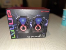 Vivitar LVL UP Multicolor Led Light Up Pro Gaming Speakers 2.0 System USB 3.5MM picture