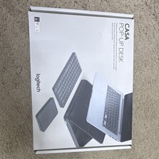 Logitech Casa Pop-Up Desk Portable Foldable Anti-Slip Laptop Stand Black picture
