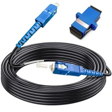 100ft (30 Meters) SC to SC Fiber Optic Patch Cable, Outdoor Armored Single Mo... picture