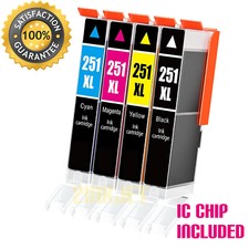 4 Pack CLI-251XL Ink Cartridges For Canon PIXMA MX922 IP8720 MG7520 MX722 MG6620 picture
