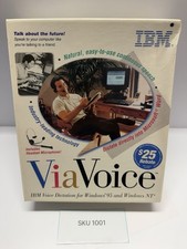 IBM ViaVoice Voice Dictation Windows 95 NT Sealed Vintage Speech Software picture