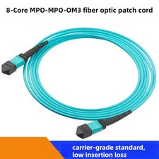Fiber Opticial Patch Cord MTP 8|12F Type A lot 1-30M MPO Male to MPO Female OM3  picture