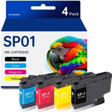 SP01 SP1 Sublimation Ink Cartridge Set 4-Pack (Black Cyan Magenta Yellow) picture