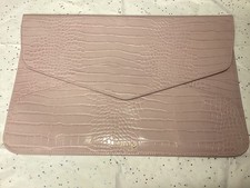 NOTIQ ENVELOPE LAPTOP CASE IN LILAC CROC EMBOSSED VEGAN LEATHER *NEW W/OUT TAGS* picture