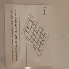Bluetooth Number Pad LEKVEY Wireless 28 Keys Scissors Switch Slim Ergonomic picture