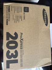 NEW IN BOX GENUINE SAMSUNG 203L BLACK TONER CARTRIDGE MLT-D203L HIGH YIELD picture
