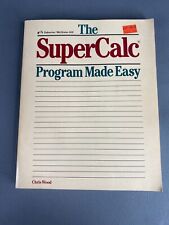 IBM PC Peripheral The SuperCalc Program Made Easy Guide Book - Vintage 1980s picture