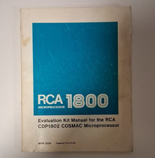 RCA 1800 CDP1802 COSMAC Microprocessor Evaluation Kit User Manual MPM-203A picture