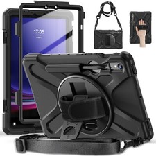 For Samsung Galaxy Tab S9 Ultra S9 FE A9+ Rotating Shockproof Carry Tablet Case picture