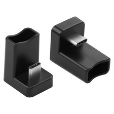 2 PCS U Shape USB C 180 Degree Male To Female Connector Adapter picture