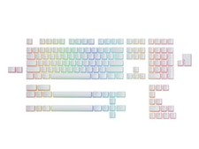 Aura V2 White PBT Pudding Keycaps Mechanical Keyboard Fits 60/75% TKL Layout picture