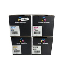 LD 4pk Comp Laser Toner Cartridge for HP 202X CF500X CF501X CF502X CF503X 202 picture