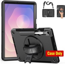 Protective Case for Tab S11 11-Inch 2025, Black, Hand Strap, Kickstand, Shockpro picture