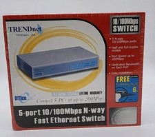 TRENDnet TE100-S55E Plus  5-Port External Switch Ethernet New Sealed picture