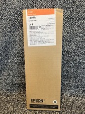 Genuine Epson Orange Ink Cartridge T804A Date: July 2024 picture