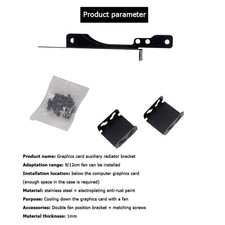 Dual Fan Mount Rack PCI Slot Bracket for 80mm 90mm 120mm Computer Graphics Card picture
