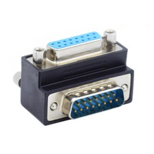 Chenyang Down UP 90 Degree Angled DSUB D-subminiature 15pin Male to Female picture