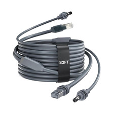 82FT/25M Starlink Mini Ethernet Cable, 2-In-1 Integrated DC Power and Gigabit Da picture