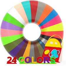3D Printing Pen Refills PLA Filament 1.75mm 24 Vibrant Colors 240 Feet, Each ... picture