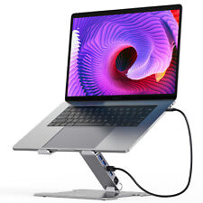 ORICO Adjustable Aluminum Laptop Stand USB3.0 Data transmission Hub for MacBook picture