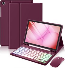 Harvopu for Galaxy Tab A11 Plus/A9 Plus Case with Keyboard-Wireless Mouse | B... picture