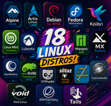 🔥 18-in-1 Linux OS | MultiBoot USB | Fedora Debian Mint Tails MX Puppy Manjaro picture