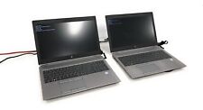 Lot of 2 HP ZBook 15 G5 Laptops 15.6