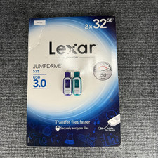 Lexar Micron 2 Pack 32GB Jumpdrive S25 USB 3.0 NEW Unopened picture