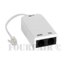 ADSL ADSL2+ DSL Modem Telephone Phone Fax In-Line Splitter Filter Network RJ11 picture