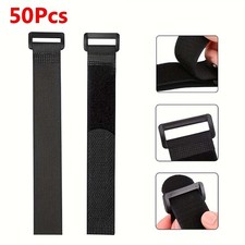 Versatile Flexible Economical Quick-Install 50PCS Nylon Hook-And-Loop Cable Ties picture
