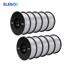 ELEGOO TPU 95A 1KG Translucent 1.75mm 3D Printer Filament 10 Rolls US Ship picture