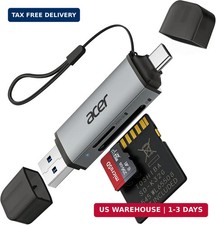 acer SD Card Reader USB C Dual Slots USB 3.0 Type C to Micro SD Card Adapter picture
