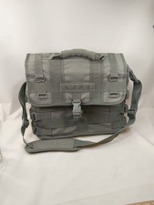 *Needs Repair* Gray Code Alpha Padded Military Tactical Laptop Messenger Bag picture
