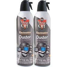Dust Off Spray Pack 2 - 10 oz Electronics Compressed Canned Air Duster picture